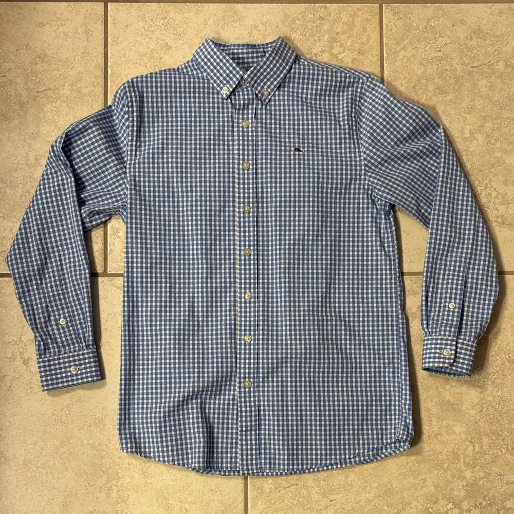 Boys size Large (16) Like New Vineyard Vines Button Down